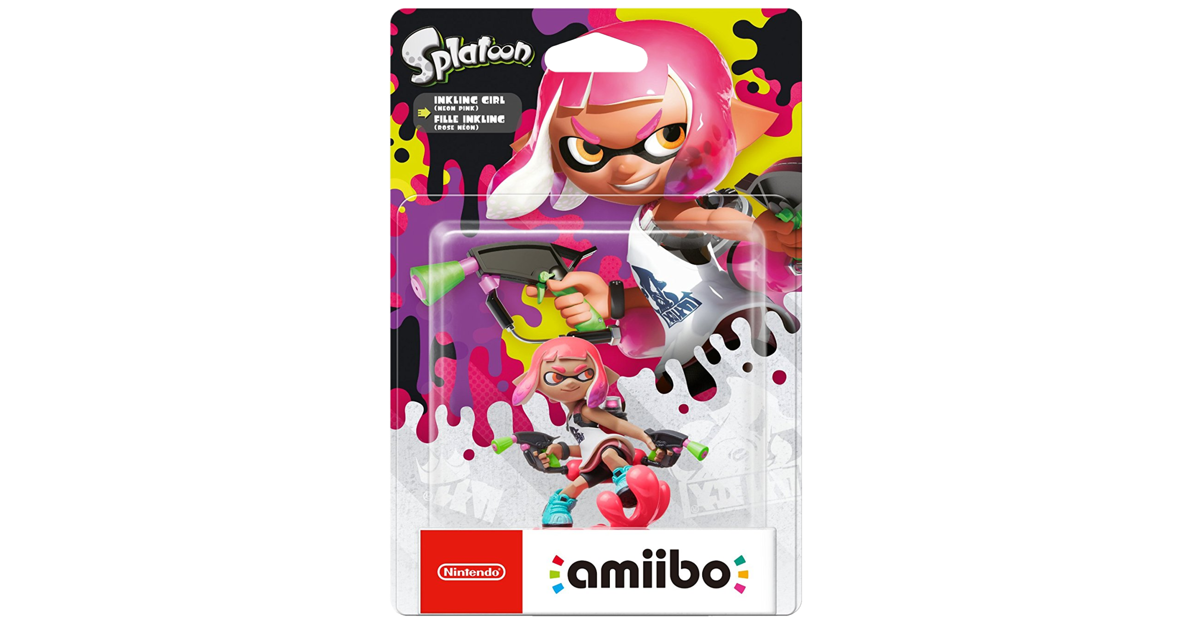 Inkling Girl Neon Pink Amiibo Splatoon Collection