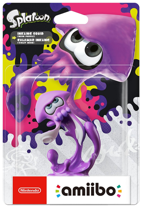 Inkling Squid (Neon Purple) Amiibo - Splatoon Collection