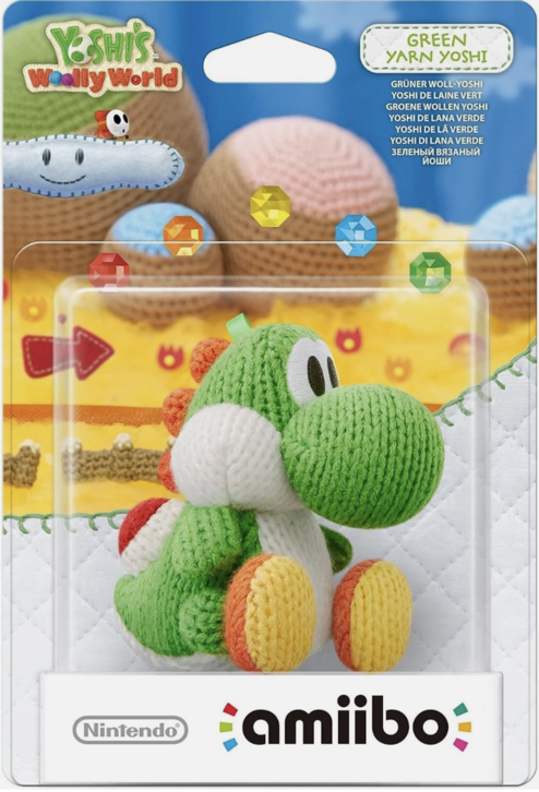 Green Yarn Yoshi Amiibo - Yoshi's Woolly World Collection