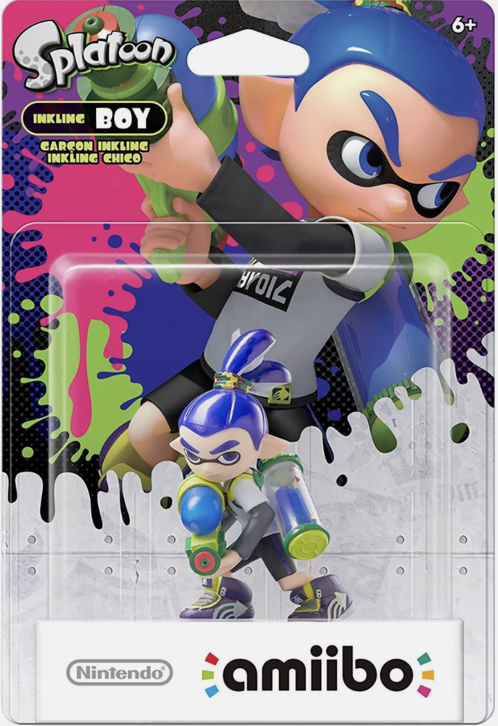 Inkling Boy (Blue) Amiibo - Splatoon Collection