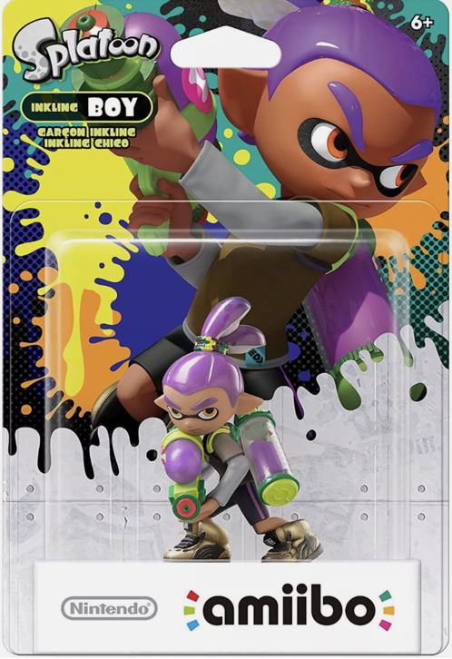 Inkling Boy (Purple) Amiibo - Splatoon Collection