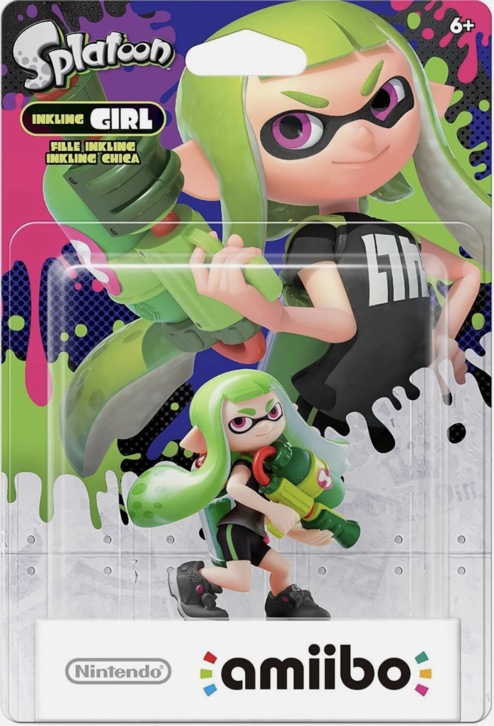 Inkling Girl (Green) Amiibo - Splatoon Collection