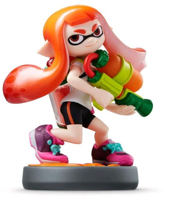 Inkling Girl (Orange) Amiibo - Splatoon Collection