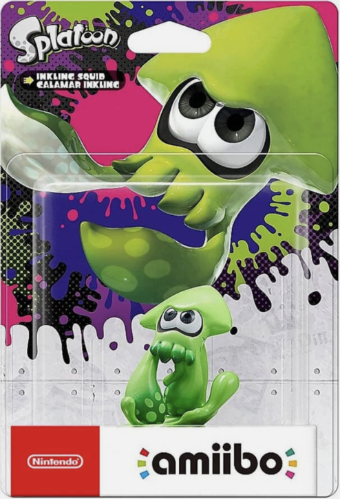 Inkling Squid (Green) Amiibo - Splatoon Collection