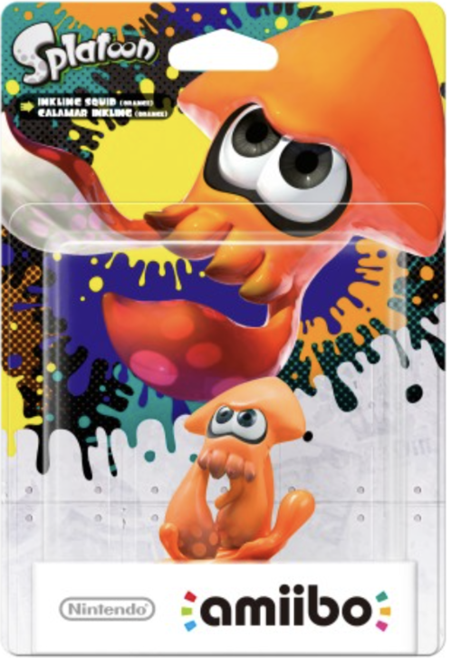 Inkling Squid (Orange) Amiibo - Splatoon Collection