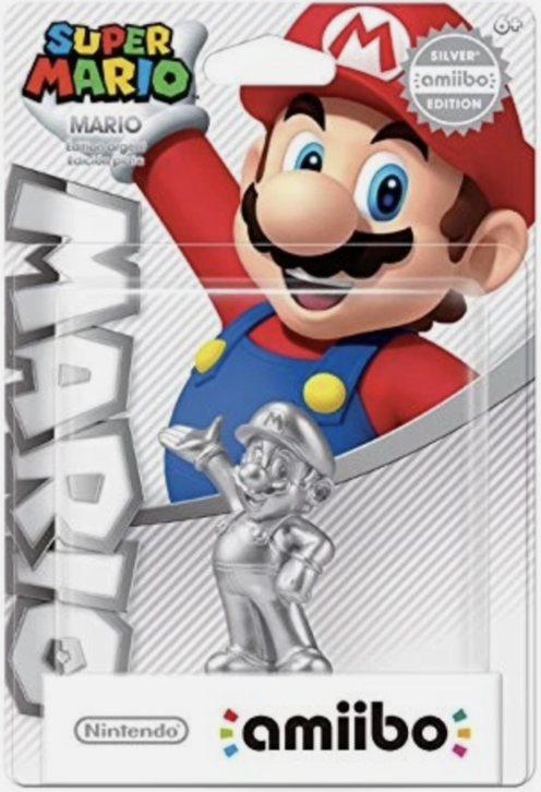 Mario (Silver) Amiibo - Super Mario Collection