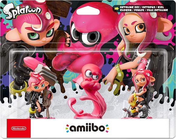 Octoling Boy/Octopus/Girl Amiibo 3 Pack - Splatoon Collection