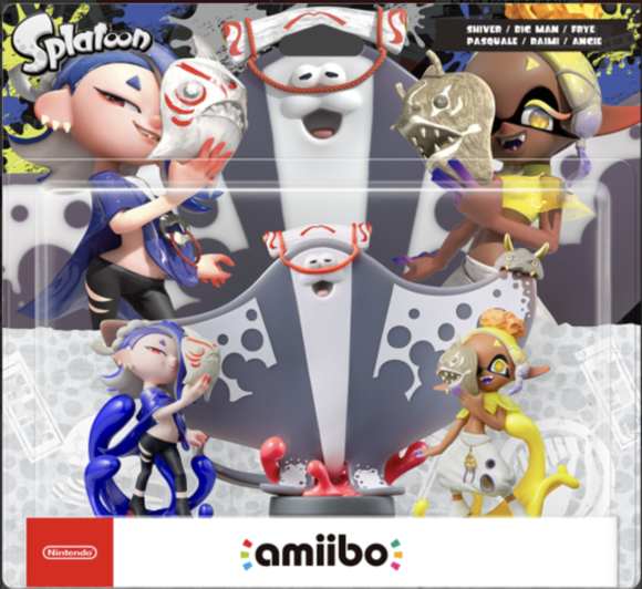 Shiver/Big Man/Frye Amiibo 3 Pack - Splatoon Collection