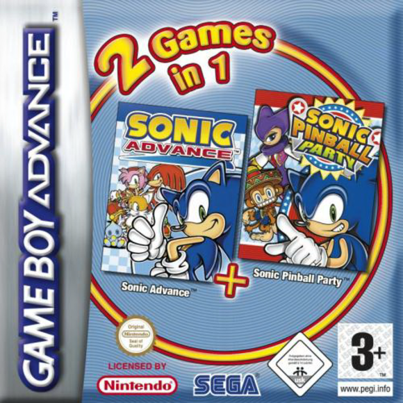 2 Games in 1: Sonic Advance & Sonic Pinball Party