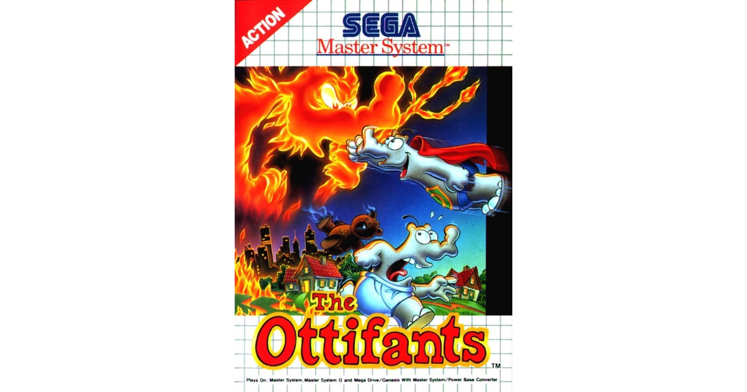 Jeu The Ottifants - Classic Serie - Sega Master System - PAL EUR - En Boîte Sans Notice - Bon État