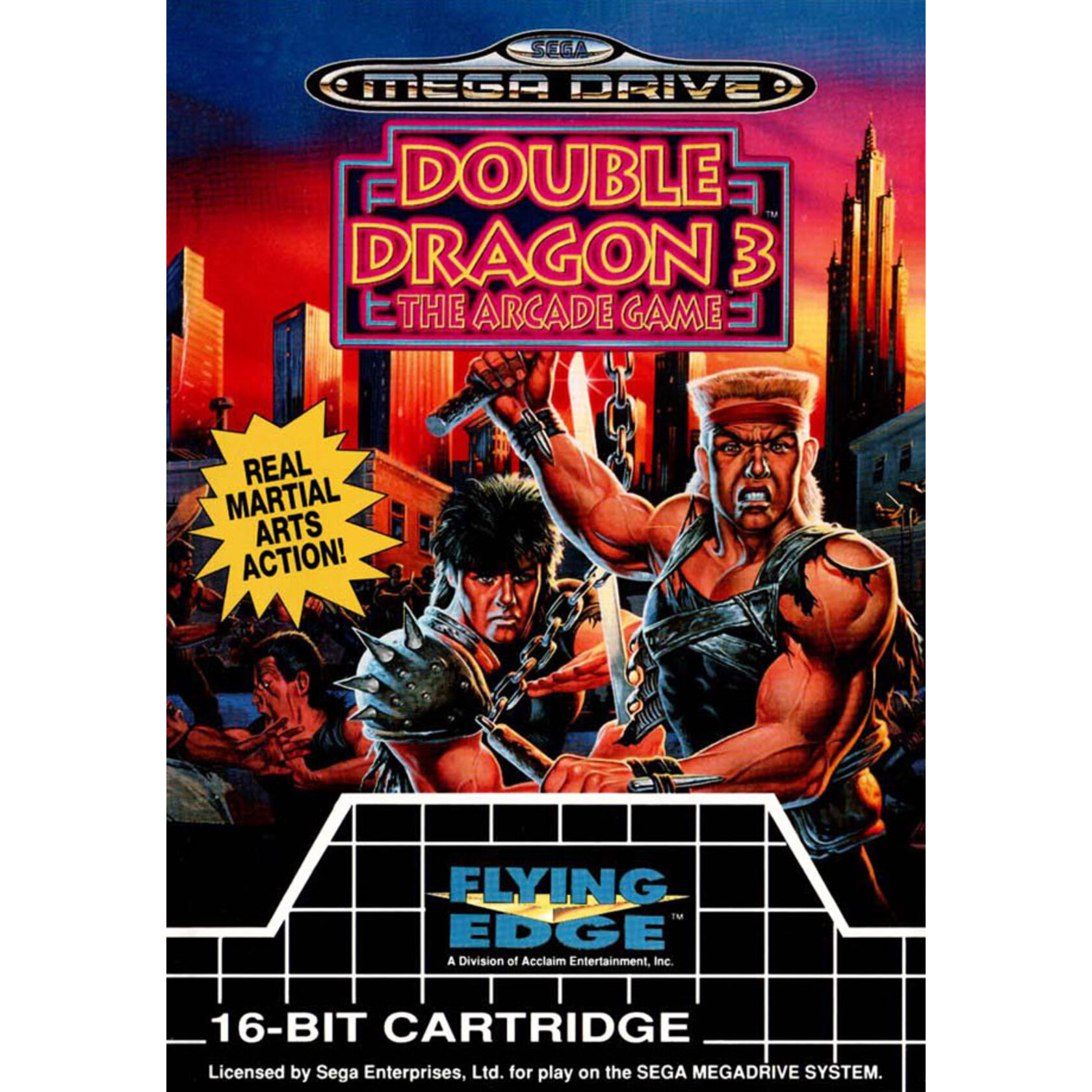 Carte de jeu Raiden Trad 16 bits MD pour Sega Mega Drive pour Genesis
