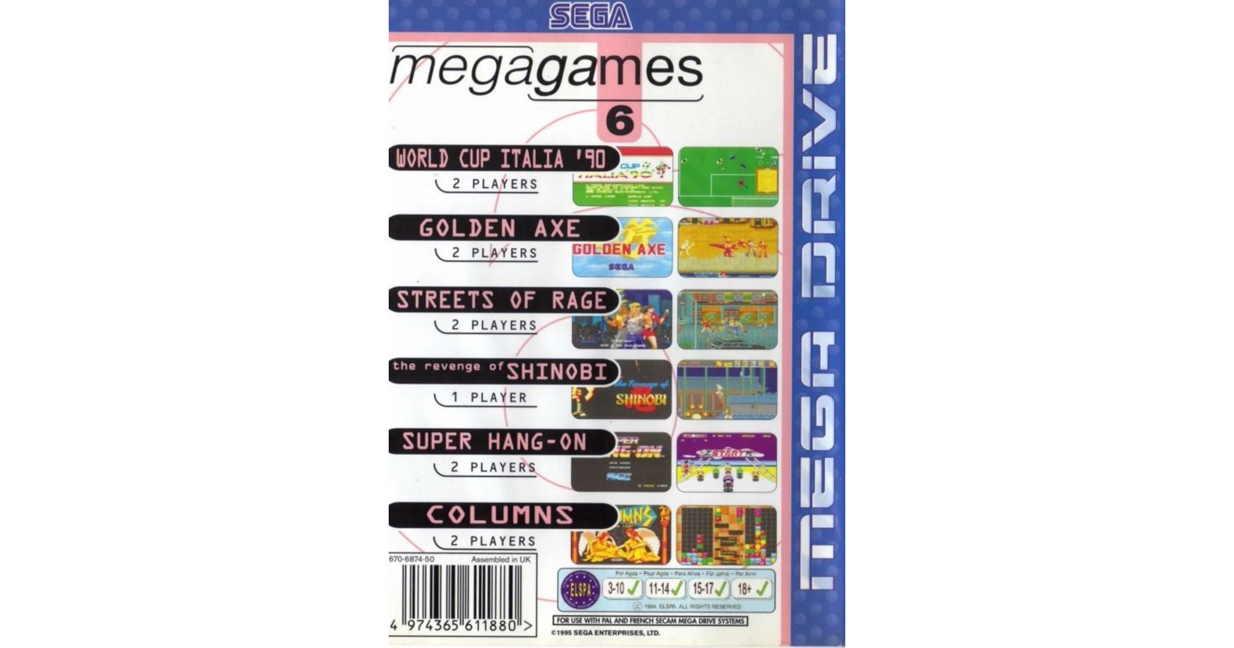 Mega Games 6 (Mega Drive)