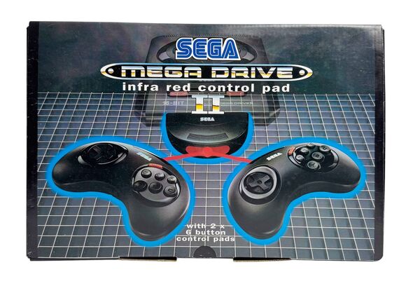 Official SEGA Mega Drive II Infra Red Control Pad [No IR Sensor]