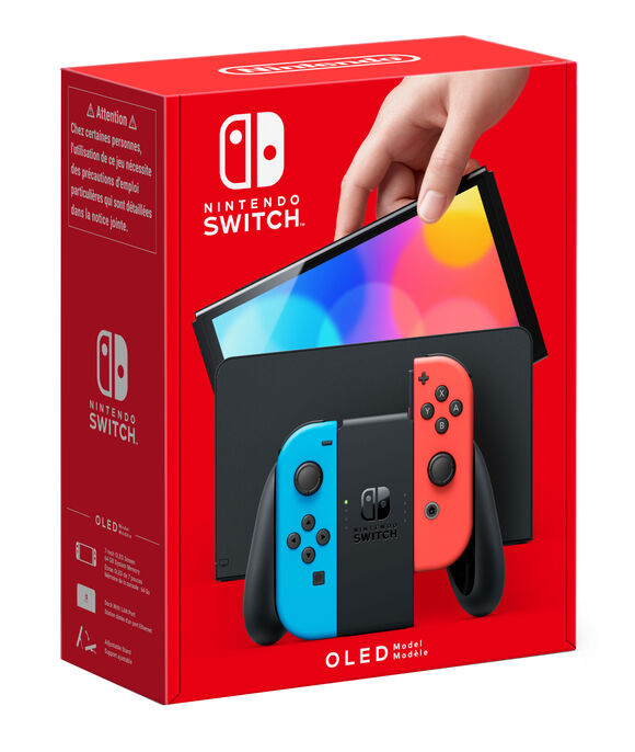 Nintendo Switch OLED Console [Neon Blue + Neon Red]