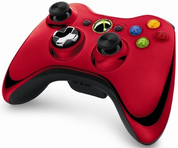 Official Xbox 360 Wireless Controller - Chrome Red