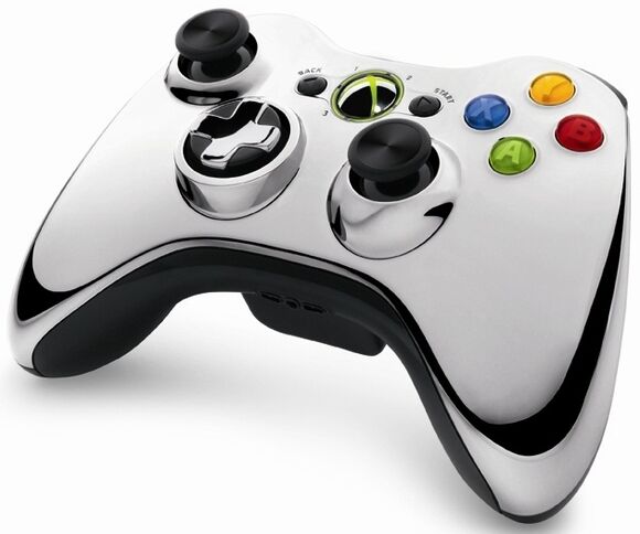 Official Xbox 360 Wireless Controller - Chrome Silver