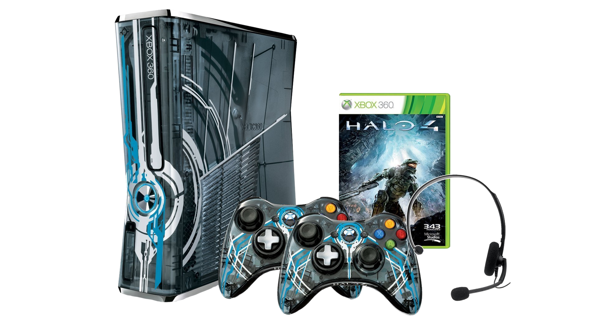 Microsoft Xbox good 360 S Halo 4 320GB Console Bundle