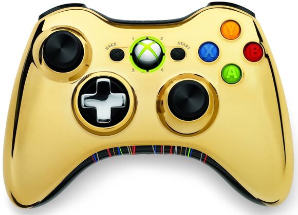 Official Xbox 360 Wireless Controller - C3P0 [Gold Chrome]