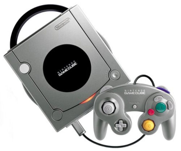 Nintendo GameCube Console & Official Controller [Platinum Silver]