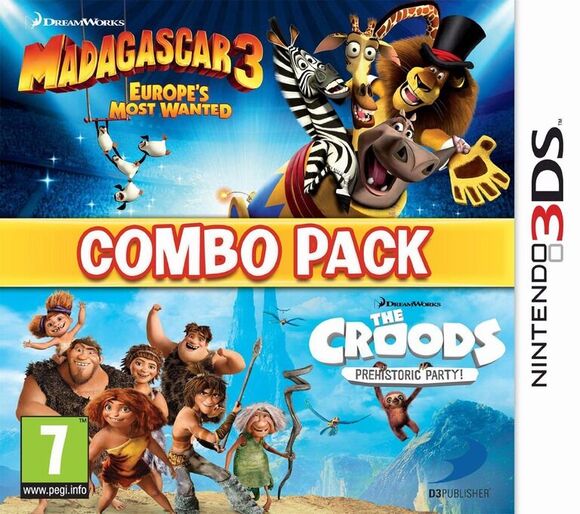 Madagascar 3: Europe's Most Wanted & The Croods: Prehistoric Party Combo Pack