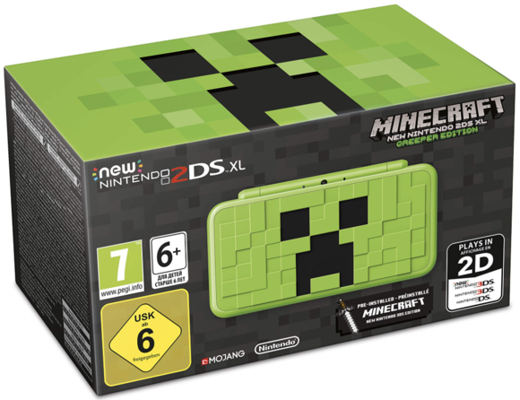New Nintendo 2DS XL Console [Minecraft Creeper Edition]