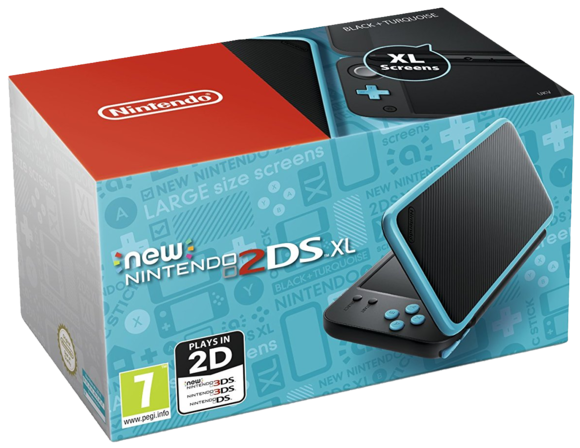 New Nintendo 2DS XL Console [Black/Turquoise]