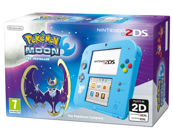 Nintendo 2DS Console [Pokemon Moon Edition]