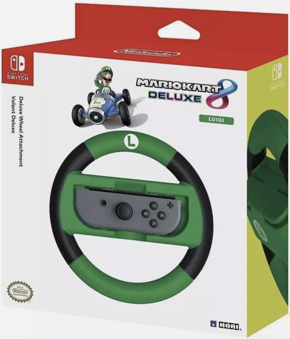 Hori Mario Kart 8 Deluxe Racing Wheel - Luigi