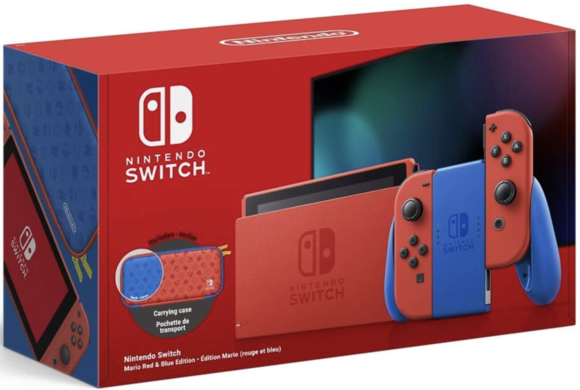 Nintendo Switch Console [Mario Red + Blue Edition]
