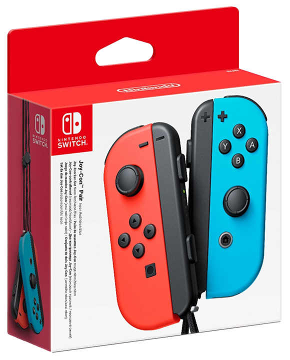 Official Joy Con Pair - Neon Red & Neon Blue