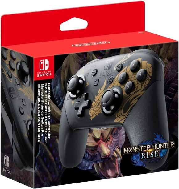 Official Switch Pro Controller - Monster Hunter Rise Special Edition