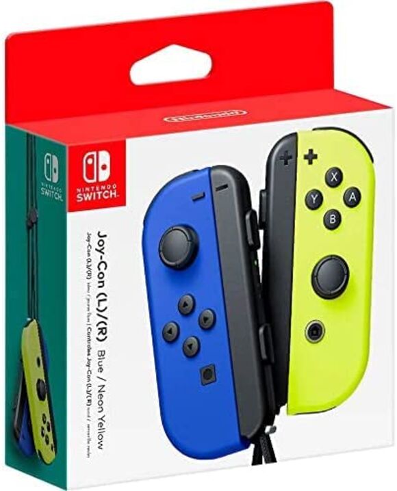 Official Joy Con Pair - Blue & Neon Yellow