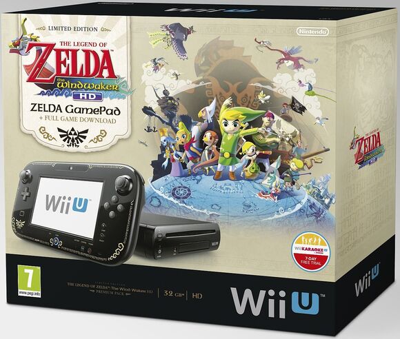 Nintendo Wii U Console & Gamepad [The Legend Of Zelda Edition]