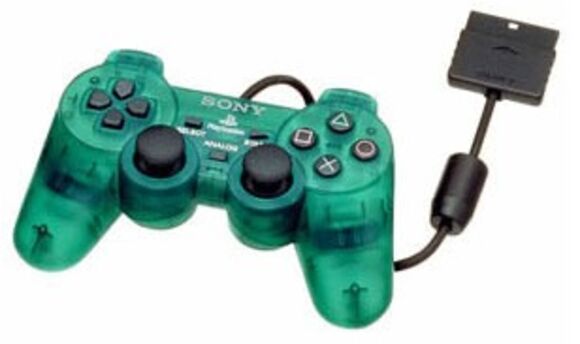 Official PS2 DualShock 2 Controller - Clear Green [Transparent]