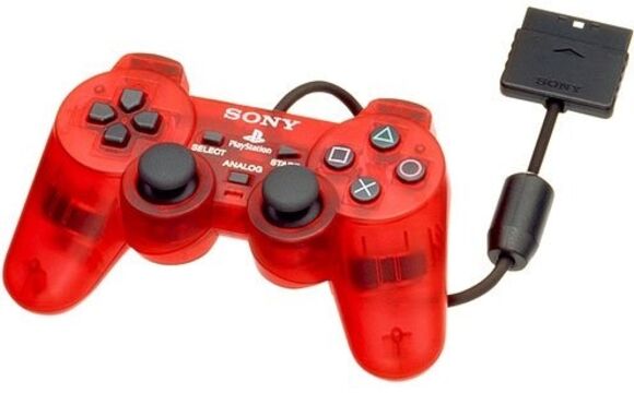 Official PS2 DualShock 2 Controller - Crimson Red [Transaprent]