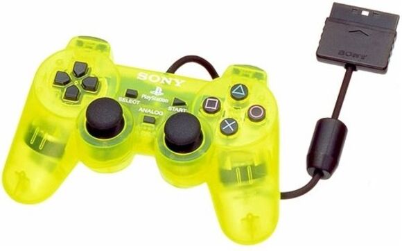 Official PS2 DualShock 2 Controller - Lemon Yellow [Transparent]