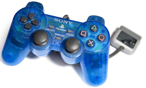 Official PS2 DualShock 2 Controller - Ocean Blue [Transparent]