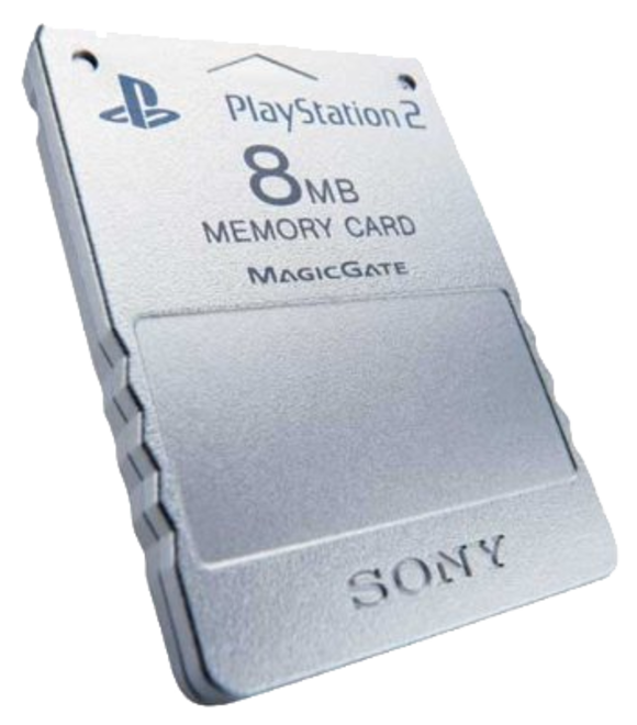 Official PS2 Memory Card - Silver