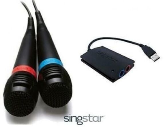SingStar Microphones x2 [Including Wired Adapter]