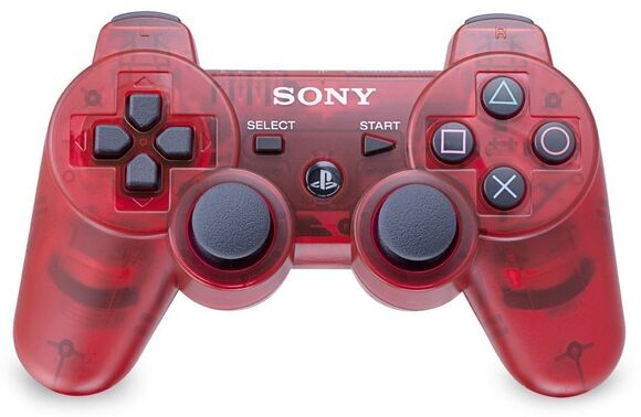 Official PS3 Controller - Crimson Red [Transparent]