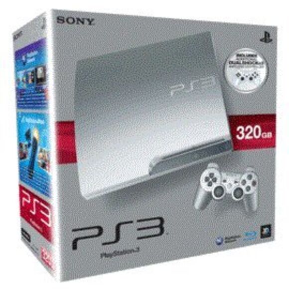 Sony PlayStation 3 Slim Console & Official Controller [Silver]