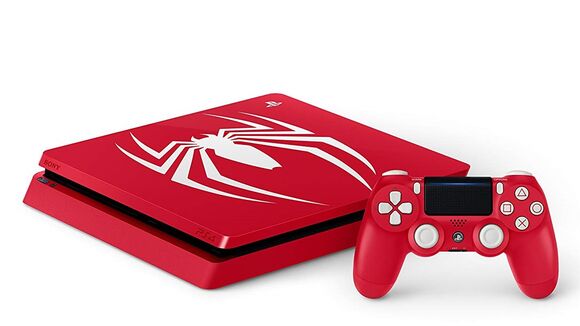 Sony PlayStation 4 Slim Console & Official Controller [Spider-Man Edition]