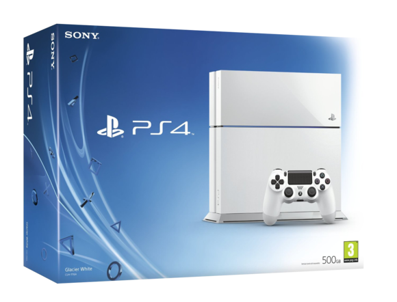 Sony PlayStation 4 Console & Official Controller [White]