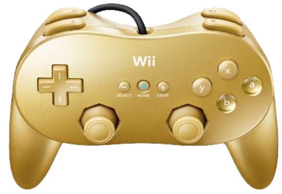 Official Wii Classic Controller Pro - Gold