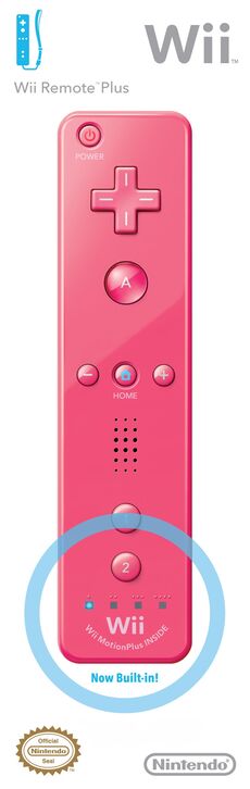 Official Motion Plus Wii Remote - Pink