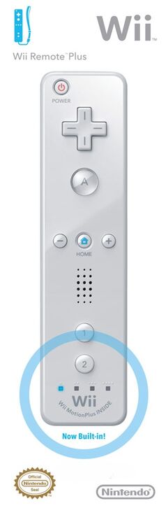 Official Motion Plus Wii Remote - White