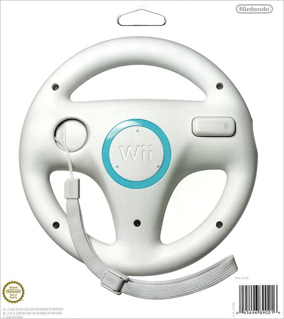 Official Wii Steering Wheel - White