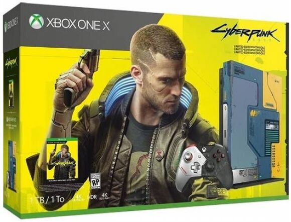 Microsoft Xbox One X Console & Official Controller [Cyberpunk 2077 Edition]
