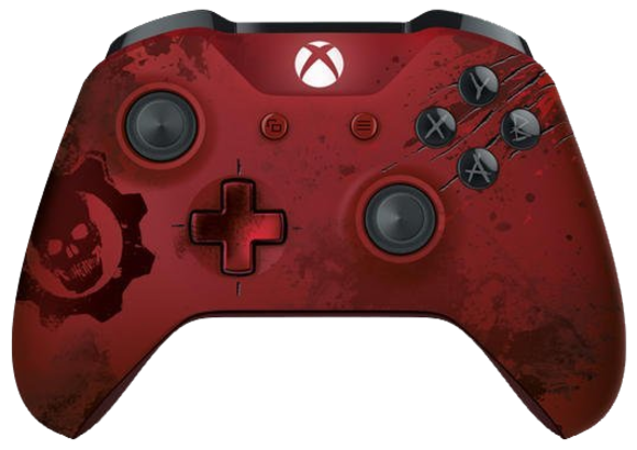 Official Xbox One Wireless Controller - Gears of War 4 Crimson Omen
