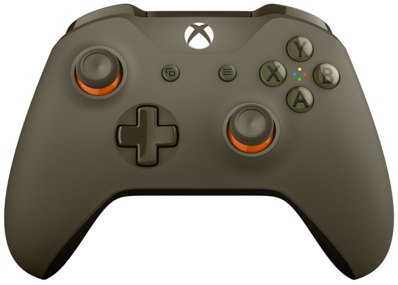 Official Xbox One Wireless Controller - Green / Orange
